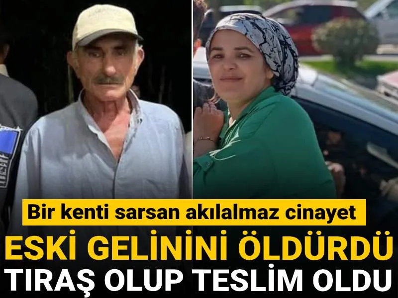 Eski gelinini av tüfeği ile öldürdü tıraş olup teslim oldu