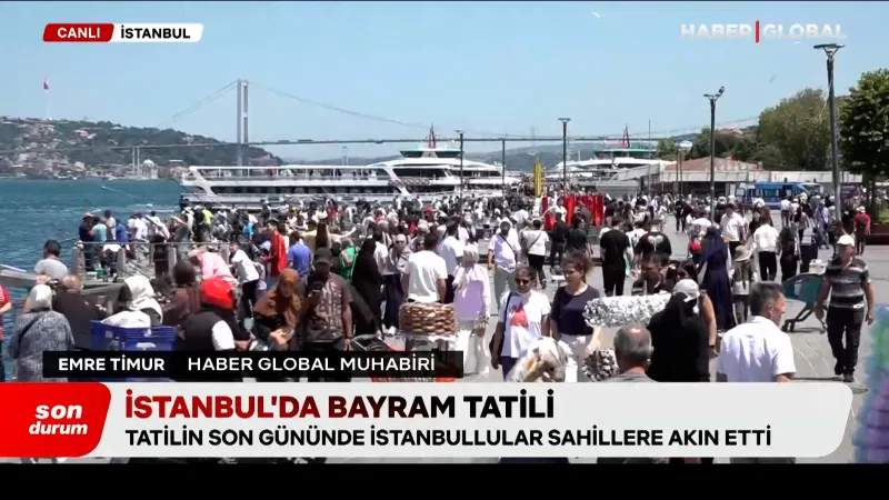 İstanbul Sahilleri Bayramda Doldu Taştı! Bu Kalabalığa İnanamayacaksınız!