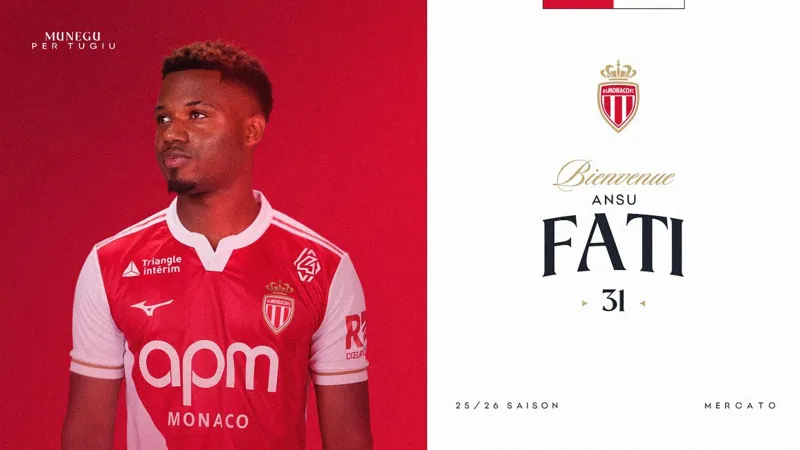 Monaco, Barcelona'dan Ansu Fati'yi kadrosuna kattı
